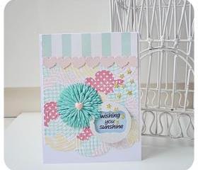 wishing sunshine handmade card 