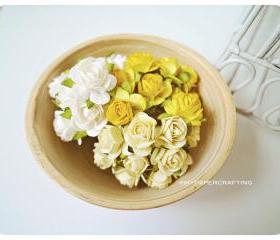 NEW! 30 Mulberry paper Rose Buds flower/ pack 
