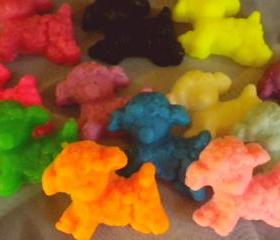 Soap - Mini Sheep - 10 Soaps - Baby Showers, Party Favors, Birthdays - You Choose Color and Scent