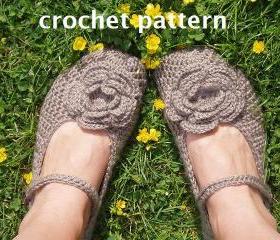 Adult Slippers Crochet Pattern PDF,Easy, Great for Beginners, Shoes Crochet Pattern Slippers, Pattern No. 20