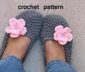 Adult Slippers Crochet Pattern PDF,Easy, Great for Beginners, Shoes Crochet Pattern Slippers, Pattern No. 7