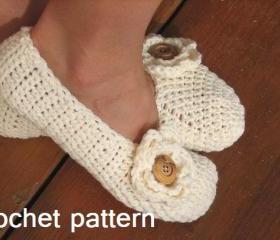 Adult Slippers Crochet Pattern PDF,Easy, Great for Beginners, Shoes Crochet Pattern Slippers, Pattern No. 19