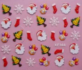 3D Christmas Decal designs for crafting projects