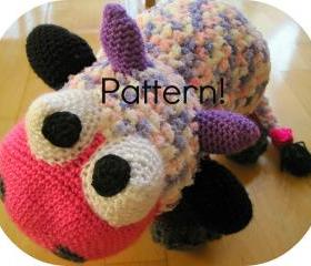 Crochet pattern, Cow amigurumi toy - Crochet tutorial PDF