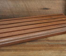 Solid Walnut Challenge Coin Holder 18" x 6" Military