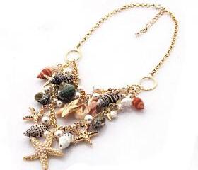 Mixe Sea Shell Beach Holiday Necklace