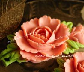 2pcs Rose Cameo Cabochon 71x38mm BW-SZ-199