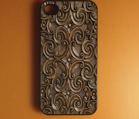Iphone 4 Case - Carved Wood Iphone Case,Iphone 4s Case