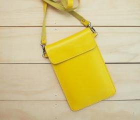 Passport, Travel, Leather bag, Yellow