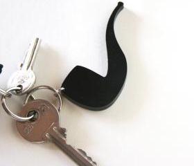 pipe keychain - for him - unisex gentlemen elegant 