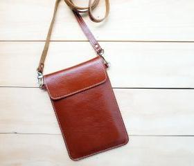 Passport, Travel, Leather bag, Natural Brown