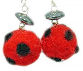 Polka dot earrings