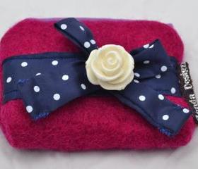  Shabby chic rose purse