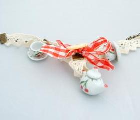 Teapot Charm bracelet - Time for tea