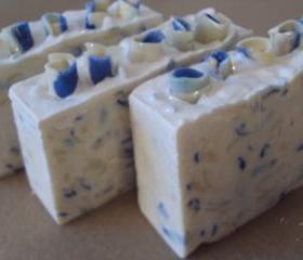 Blue / Angel Type Soap Slice / vegan / cold process soap