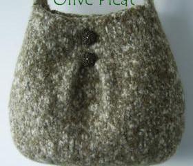Felted Bag Pattern, Felted Purse Pattern - Pleat