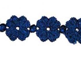 Blue Indigo Clover Lucky Friendship Bracelet