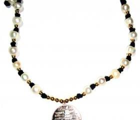 Fresh water Pearls accentuated by a gold Filled heart salmo23