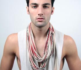 Fashion Guys Fabric Jewelry Shabby Chic Autumn Fashion Head Scarf Neck Fashion Preppy Necklaces Women Men Scarfs White accessories jewelry