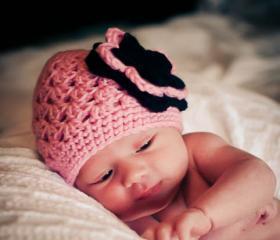 Crochet Flower Beanie