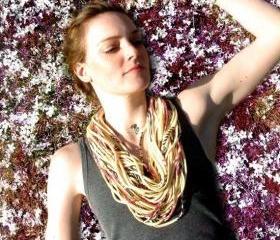Autumn Chic Fashion Girl Guy Fabric Yellow Jewelry Shabby Scarf Neck Preppy Necklaces Women Beach Wear Accessories Jewelry Boho Bohemian