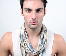 Fashion Guys Fabric Jewelry Shabby Chic Autumn Fashion Head Scarf Neck Blue Sand Preppy Necklaces Women Men Man Scarfs accessories jewelry