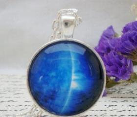 Galaxy IX- handmade glass pendant