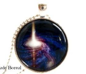 Galaxy XI-handmade glass pendant