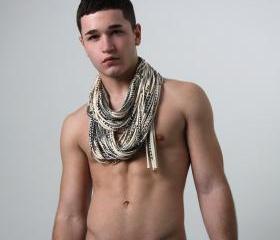 Circle Loop Burning Man Scarf Mens Necklace Eco-Friendly Clothing Jersey Scarves Womens Infinity Summer Winter Chunky Eternity Organic Black