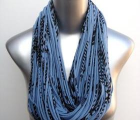 Burning Man Scarf Eco-Friendly Clothing Saphire Blue Brown Organic Necklace Chunky Cowl Jersey Circle Scarves Womens Mens Infinity Scarfs