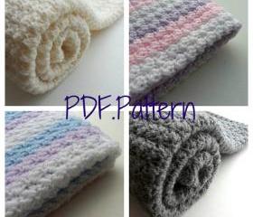 Blanket Crochet Pattern - afghan lapghan PDF