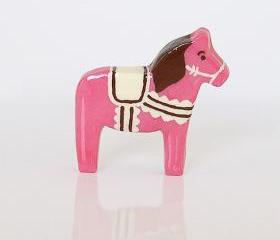 Neapolitan Ice Cream Clay Pony Dala Horse Figurine