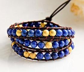 Lapis lazuli Beads Bracelet