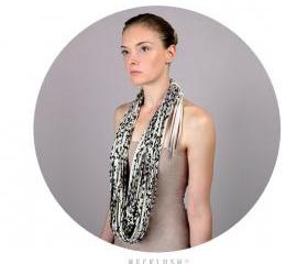 Infinity Scarf Leopard Print Cowl Necklace Fabric Jewelry Thick Winter Summer Mens Womens Neck Scarves Eternity Circle Chunky Jersey Cotton
