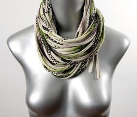 Eternity Scarf Cowl Infinity Winter Green Brown Thick Necklace Fabric Jewelry Summer Mens Womens Neck Scarves Circle Chunky Jersey Cotton