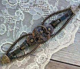 Steampunk Bracelet - Zipper Bracelet