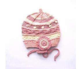 Children Hat, Natural Plant Dye, High-End Silk/Wool, Size 12 Month, OOAK 