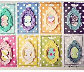 Resin Frame Oval Basic Cameo