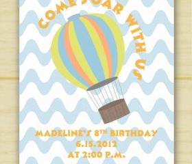 Hot Air Balloon Invitations (set of 10)