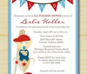  It's a boy sports baby shower invitation (set of 10)