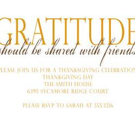 Thanksgiving Invitation (set of 10)