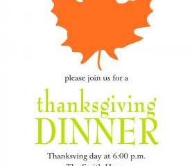 Thanksgiving Invitation (set of 10)