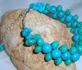  Turquoise Bracelet Gemstone Handmade Jewelry