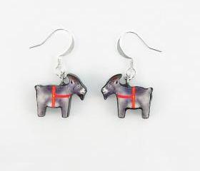 Polymer Clay Yule Goat Earrings