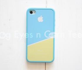 iPhone 4, 4S Color Block Case - Lemon Sky