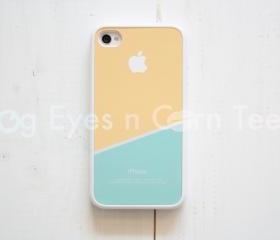 iPhone 4, 4S Color Block Case - Yellow Sky