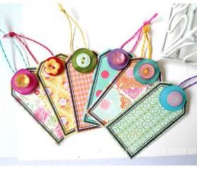 Tags colorful crate paper for Scrap booking / card making/ gift etc 
