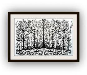 Handmade Paper Cut out Work - forest - Limited Edition