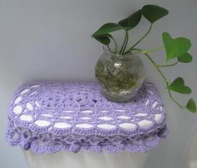 Crochet Tank Lid Cover, Cozy for Toilet Tank Lid -Lilac (TTL11)