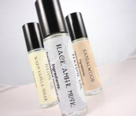 Black Amber Musk Perfume Oil - Musk, Clove, Amber - Roll On Perfume